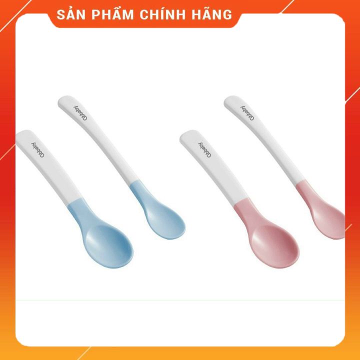 Thìa nhựa ăn dặm cho bé (set 2 chiếc) GB baby Hàn Quốc
