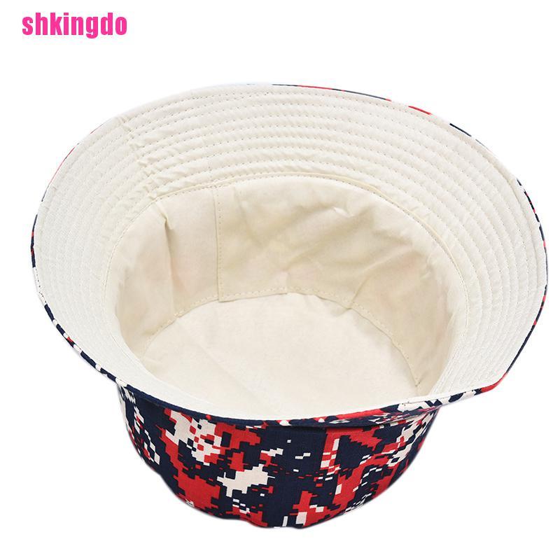 Nón bucket họa tiết rằn ri thời trang đi biển cho nam và nữ