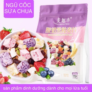 Ngũ cốc yến mạch Trái cây Dinh dưỡng cho Bữa sáng đầy năng lượng Thực phẩm Hỗn hợp Các loại hạt Trái cây yến mạch 500g