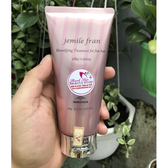 Dầu xả phục hồi cho tóc khô xơ hư tổn Milbon Jemile Fran 180ml (Heart)