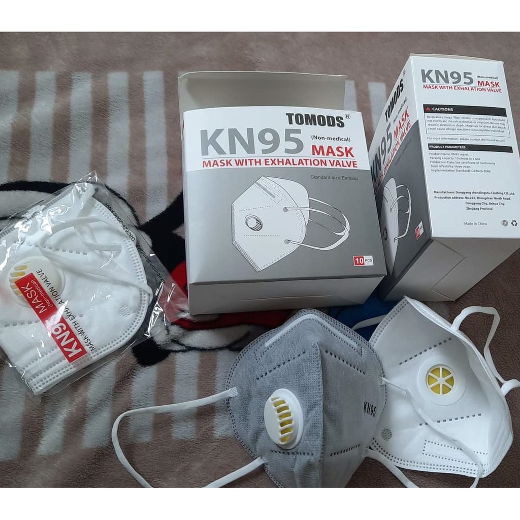 Hộp 10 khẩu trang chống bụi N95 TOMODS chống bụi PM2.5 và vi khuẩn