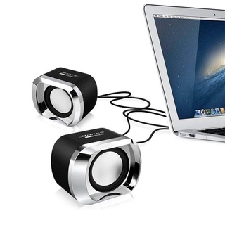 【Th 3-5 】free shipping USB 2.0 notebook speakers wired stereo mini computer speaker for desktop laptop note PC mp3 m book