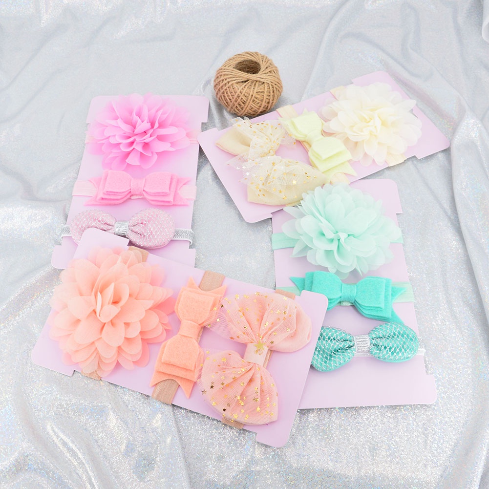 Set 3 Băng Đô Nơ Xinh Xắn Dành Cho Bé Gái