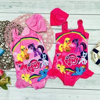 Đồ bơi pony cầu vòng bé gái