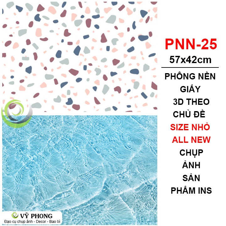 PHÔNG NỀN GIẤY 3D SIZE 57x42CM 2 MẶT ALL THEO CHỦ ĐỀ ĐÁ MÀU CHỤP PHỤ KIỆN MỸ PHẨM THỨC ĂN ĐẠO CỤ CHỤP ẢNH INS PNN-25