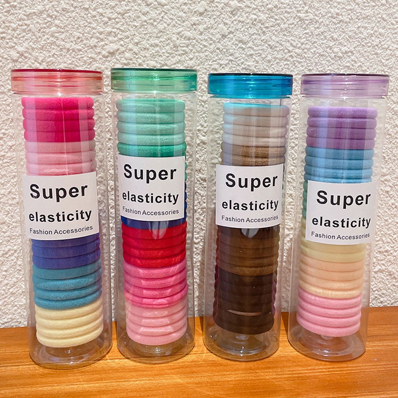 Dây Buộc Tóc Cao Su Màu Sắc Xinh Xắn Cho Bé Gái
