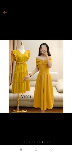 Đầm trễ vai dự tiệc cao cấp | BigBuy360 - bigbuy360.vn