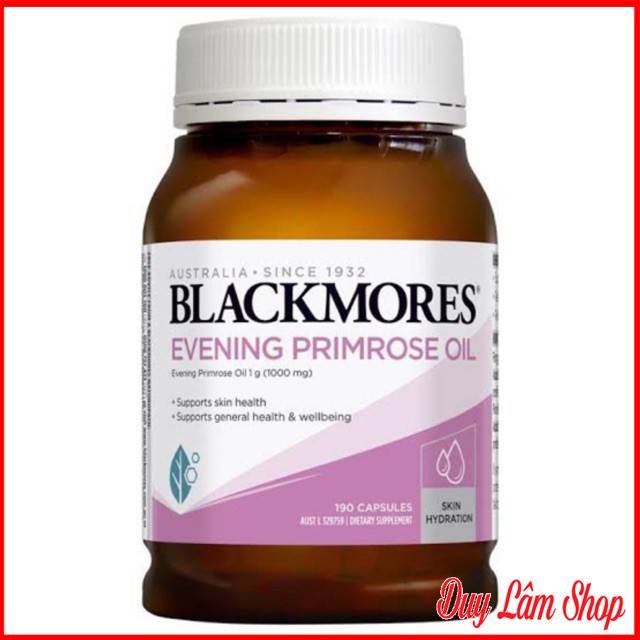 Viêm Uống Tinh Dầu Hoa Anh Thảo Blackmores Evening Primrose Oil 190 viên Chính Hãng - Đẹp Da Giữ Dáng