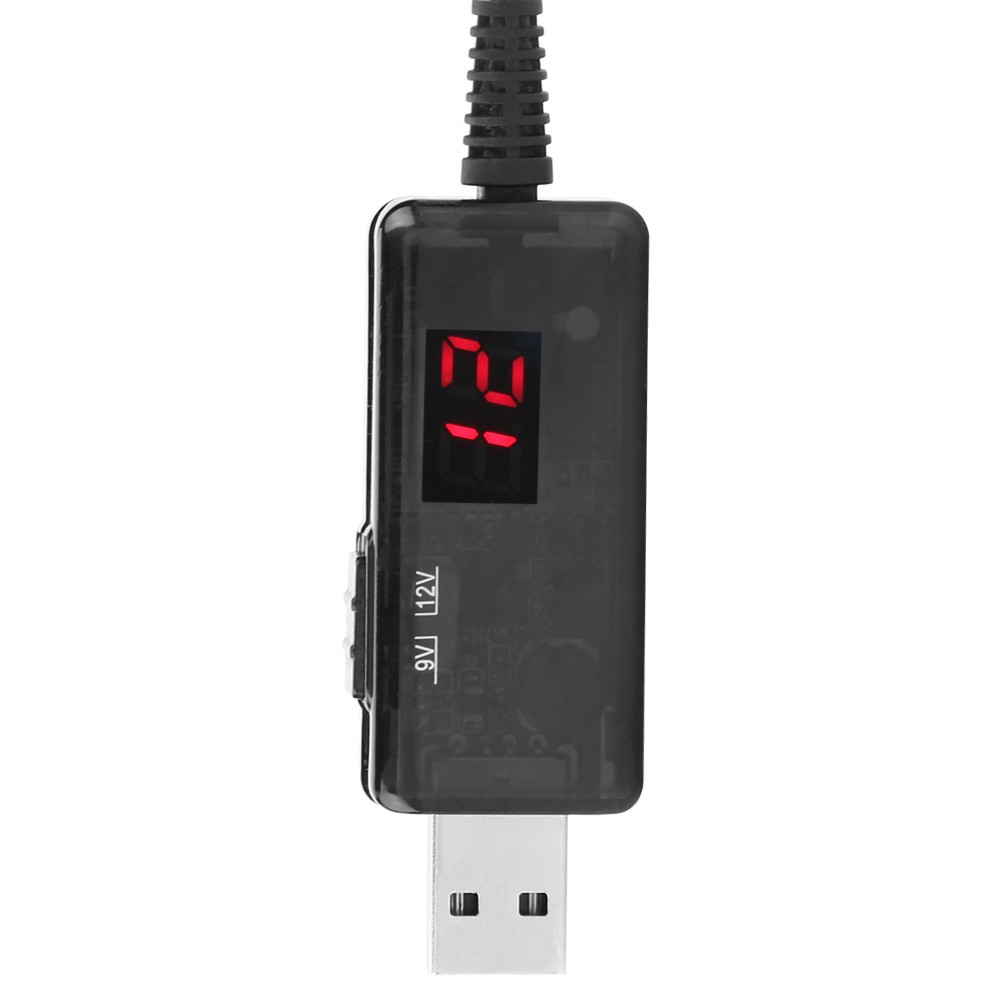 may rua xe Cáp chuyển đổi tăng áp USB 5V Lên Tới 9V 12V 1A / 0.8A