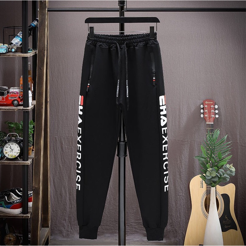 Quần Dài Nam Nữ Unisex Chất Vải Nỉ Poly 2 Dọc Chữ MQU077