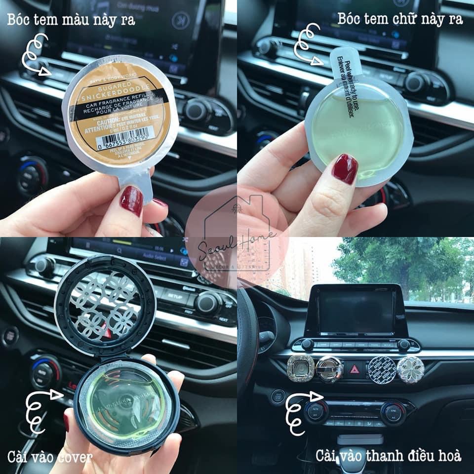 Tinh dầu thơm ô tô  xe hơi - Kẹp tinh dầu Bath and Body Works- Car Fragrance/ Vent/clip