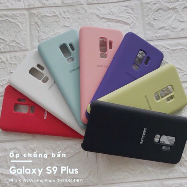 Ốp lưng chống bẩn silicon cover cho Galaxy S9+/ S9 Plus - Nhiều màu