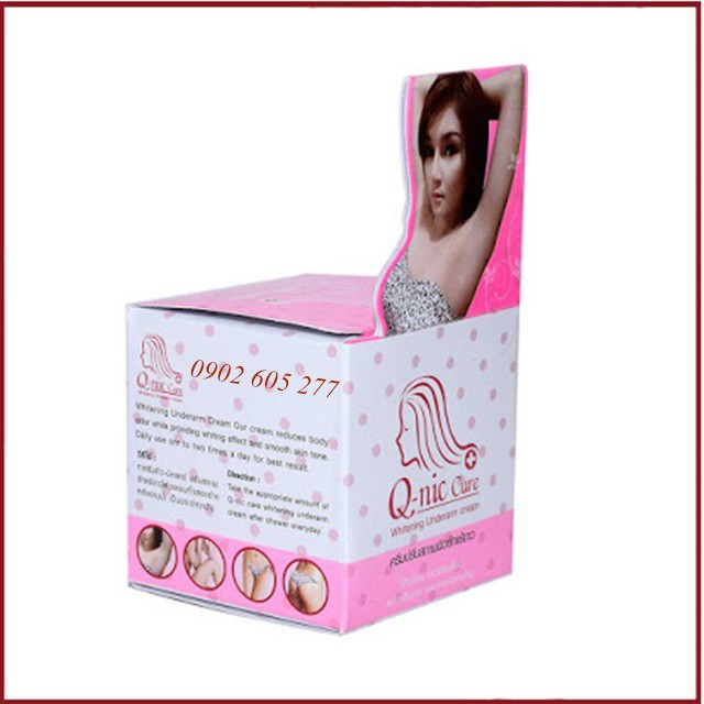 [hàng chính hãng]Kem ngừa thâm nách Q-nic Care Whitening Underarm Cream Thái Lan