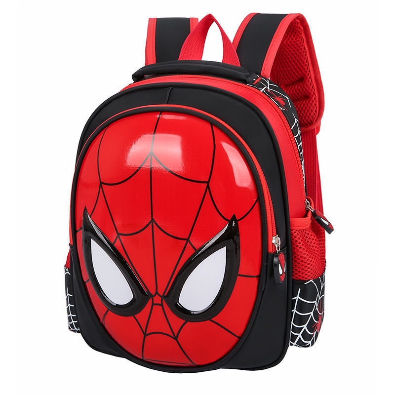 SUGE Ba Lô Đi Học In Họa Tiết Hoạt Hình Spiderman 3D Cho Bé Trai Mẫu Giáo