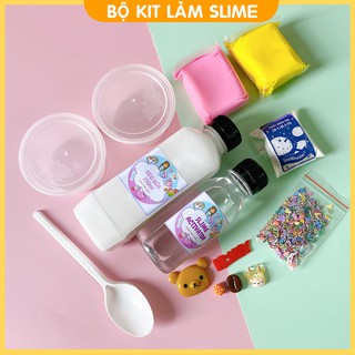 Bộ kit làm slime mây đầy đủ nhất FREESHIP Bộ kit làm cloud slime hàng Việt