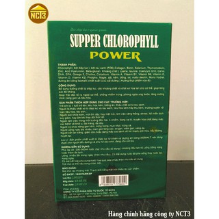 BỘT DIỆP LỤC SUPPER CHLOROPHYLL (120g) ( Hàng chính hãng công ty NCT3 ) . .