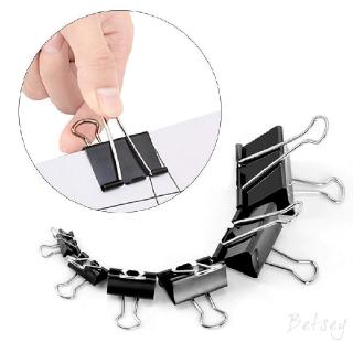 Black Long Clip Tail Binder Metal Binding Dovetail Clip 15mm 635