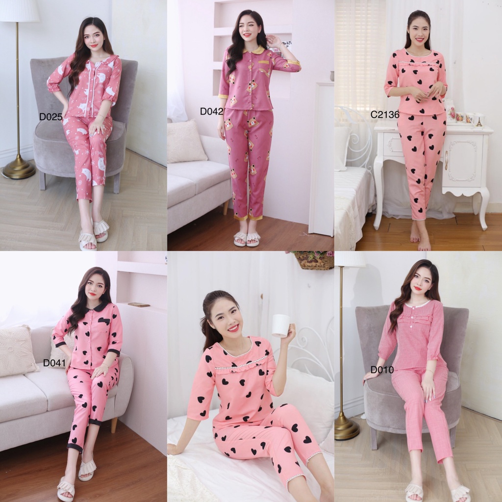 Quần áo nữ,đồ bộ mặc nhà,đồ ngủ đẹp,bộ đồ mặc sau sinh chất kate thái rẻ đẹp,mã D025 và D015 | BigBuy360 - bigbuy360.vn
