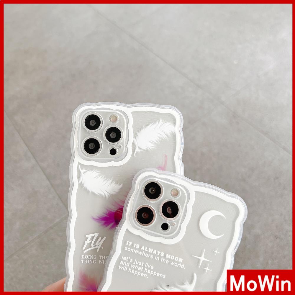 Ốp điện thoại silicon chống sốc in lông vũ thích hợp cho iPhone 13 Pro Max iPhone 12 Pro Max iPhone 11 iPhone 7 Plus