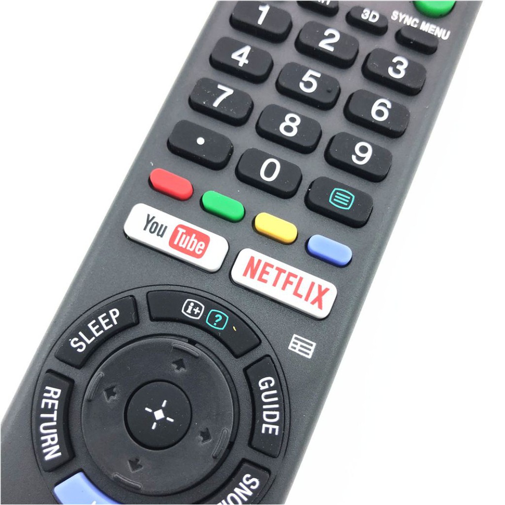 Remote TV Sony 2 nút đỏ mới hàng Chính hãng (YouTube và NETFLIX)