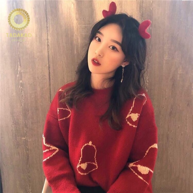 Áo Len NOEL, Giáng Sinh Nữ, Dáng Dài, Chui Đầu, Phong Cách Lười, Áo Dày Cho Mùa Thu Đông Hot 2021-TADAKAD Shop | BigBuy360 - bigbuy360.vn