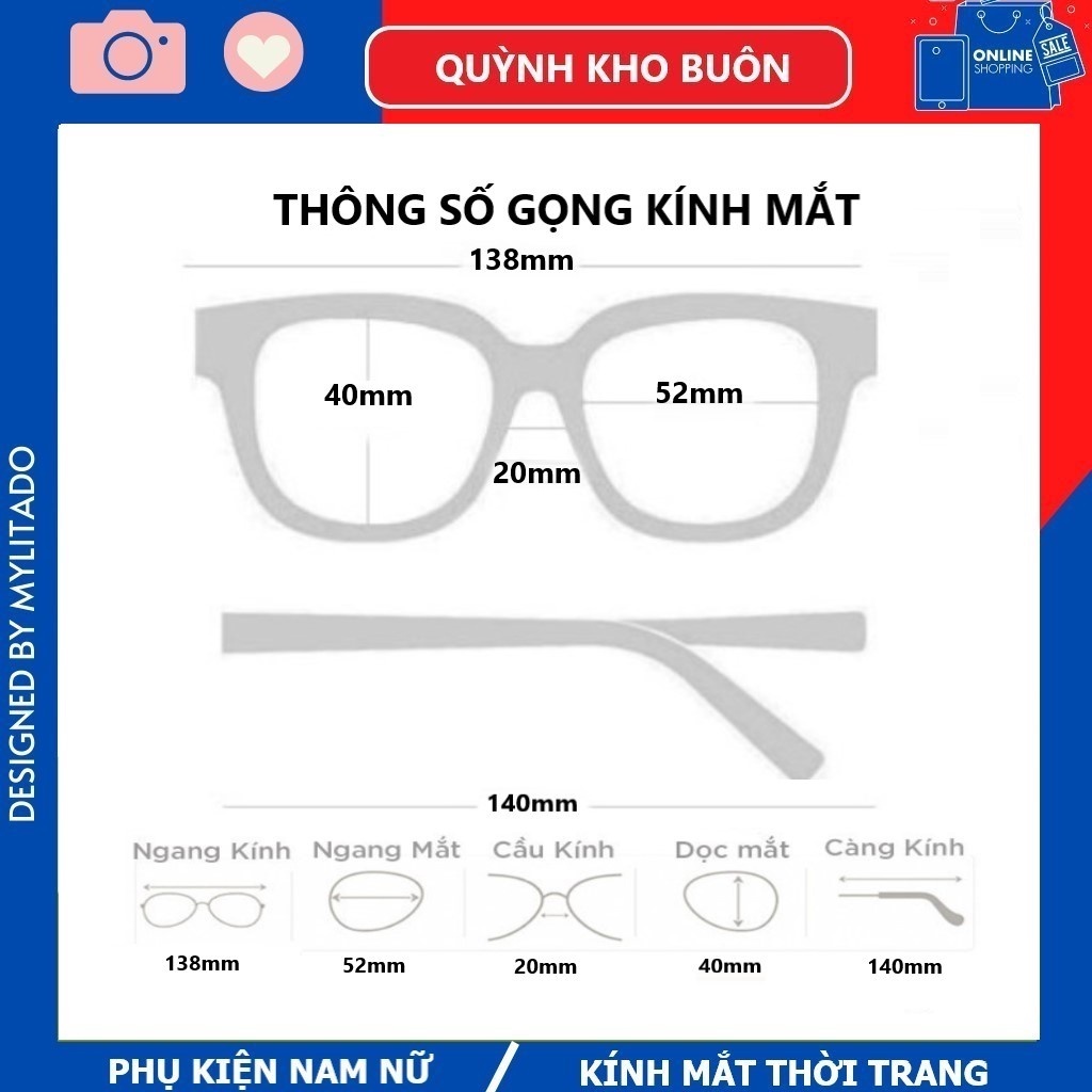 Kính mắt mèo nữ thời trang Hàn Quốc , Gọng nhựa dẻo nhiều màu sắc hottrend Quỳnh Kho Buôn 2383