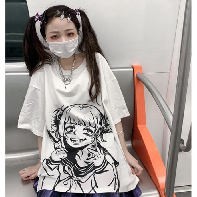 ÁO THUN, ÁO PHÔNG TAY LỠ UNISEX FORM RỘNG OVERSIZE ANIME M241 KL SHOP UNSHOP