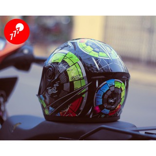 NÓN BẢO HIỂM FULLFACE GXT TEM ĐỒNG HỒ