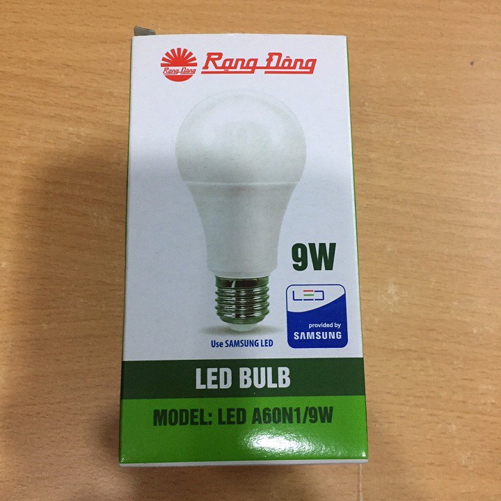 Bóng đèn Led Bulb 9W chính hãng Rạng Đông MODEL:A60N1-9W