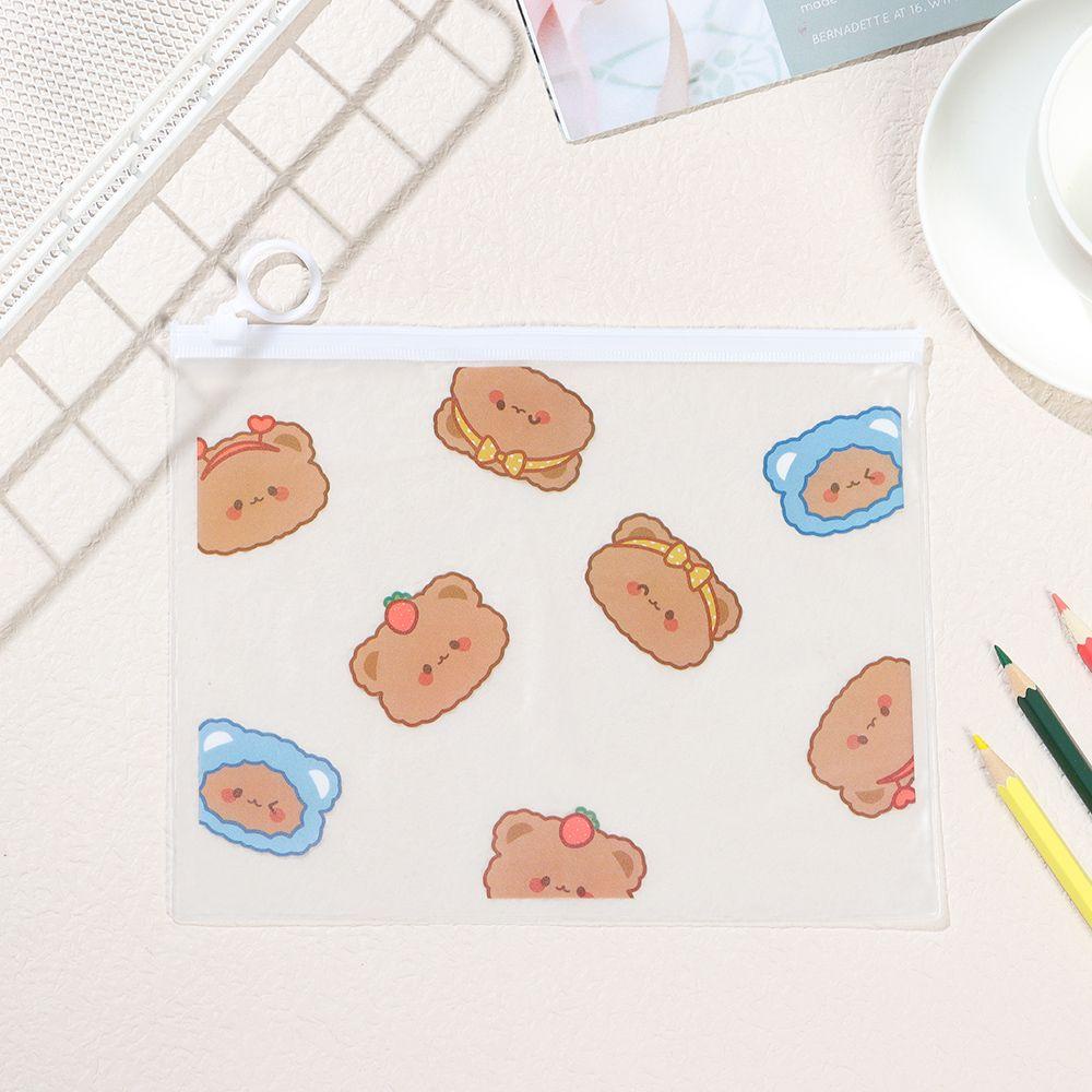 CHOOKEY Túi Đựng Bút Chì Chống Thấm Nước Hình Gấu Hoạt Hình