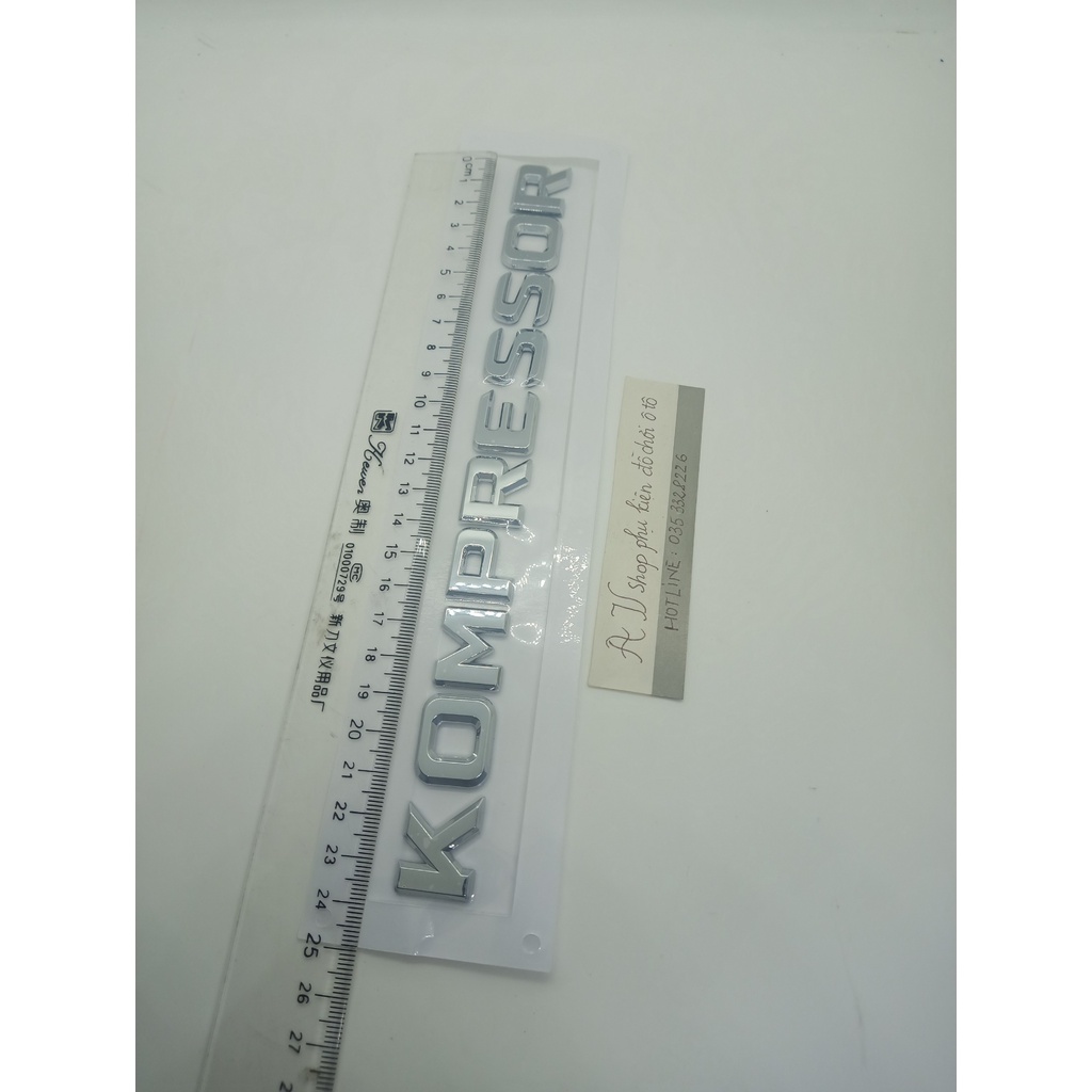 Miếng Dán Chữ Kompressor Bằng ABS Trang Trí Xe Hơi Mercedes Benz