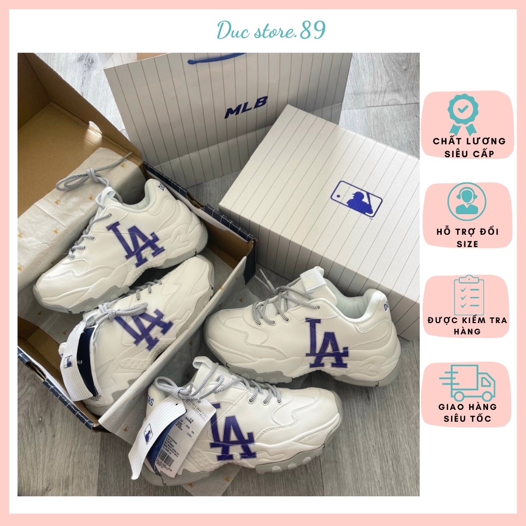 Giày Sneaker Thể Thao, MLB LA, giày tăng chiều cao, Bản Quảng Châu Cao Cấp