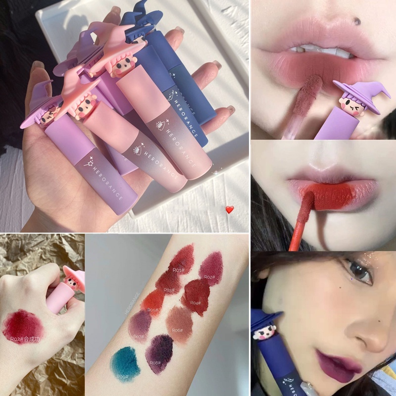 Son Kem HERORANGE Dưỡng Ẩm Chống Nước Lâu Trôi