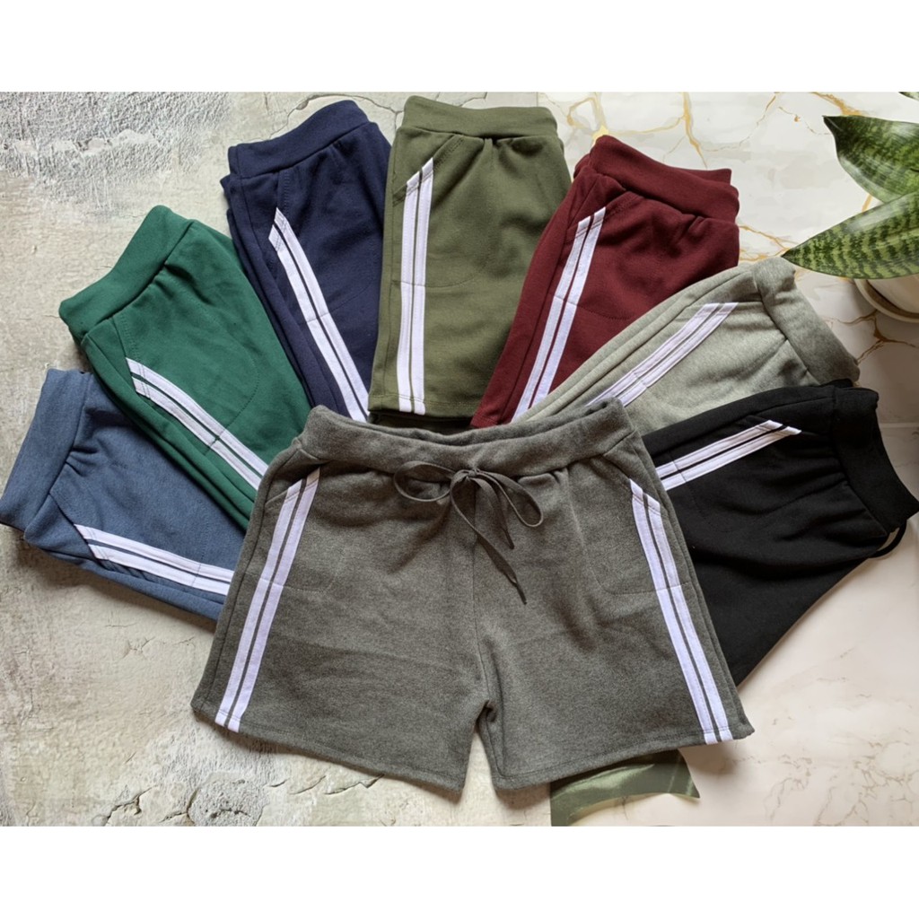 Quần short thun nữ - quần đùi thun lai ngang nữ