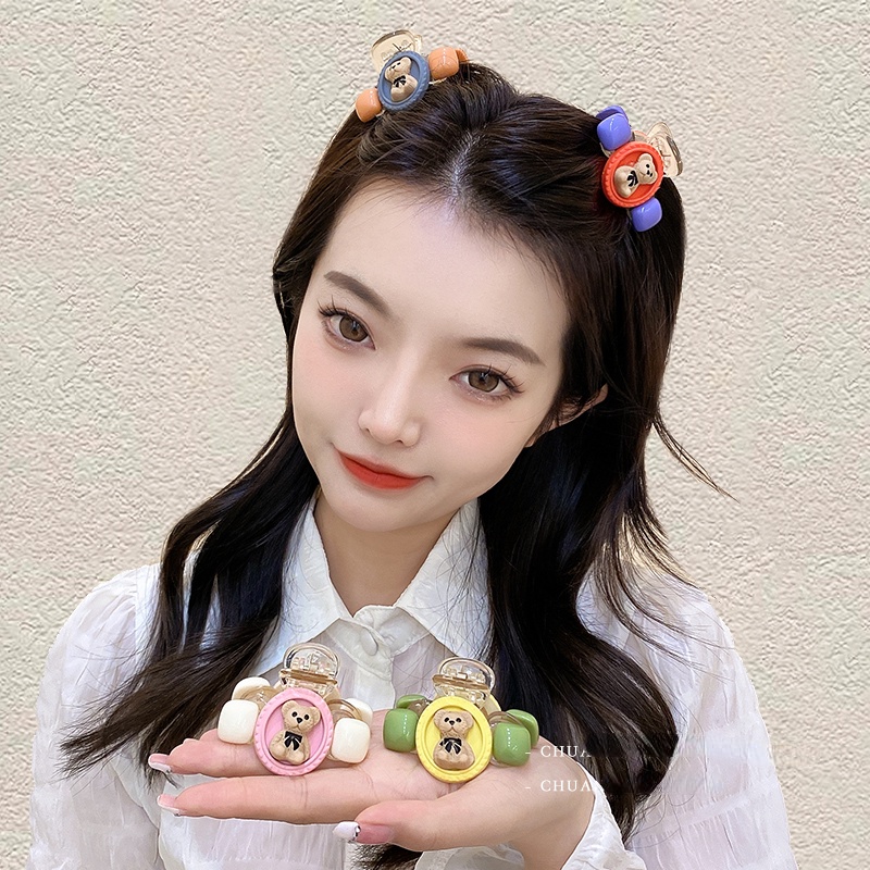 Kẹp Tóc Hình Gấu Hoạt Hình Xinh Xắn Cho Bé Gái