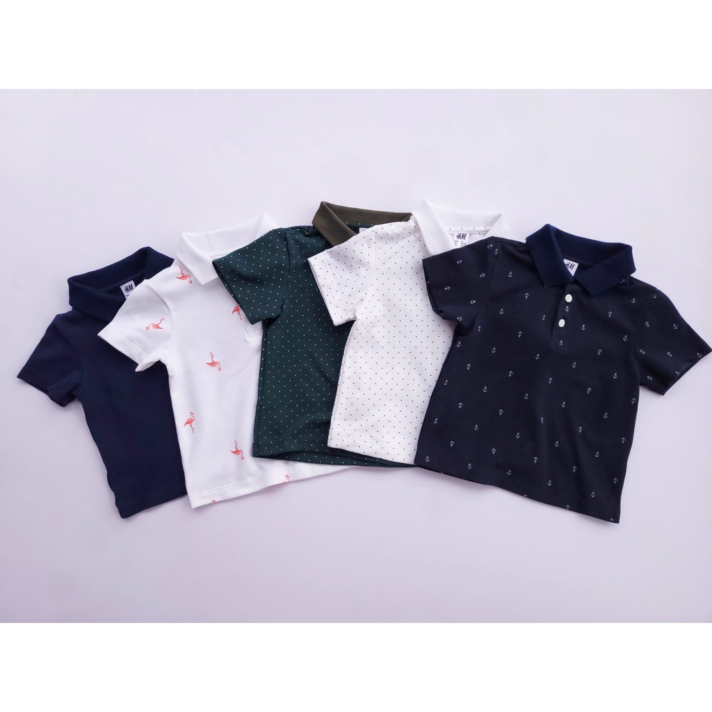 [FAFRINW05 giảm tối đa 30k đơn 150k]Set 2 áo Polo cotton nhiều màu cho bé