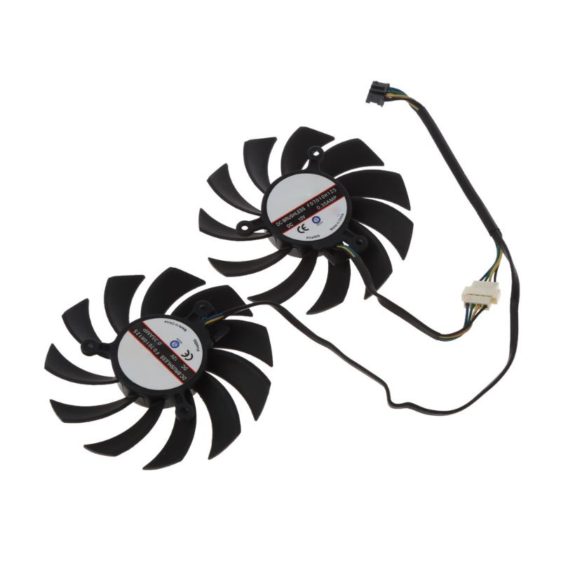 Quạt Làm Mát Thẻ Đồ Họa btsg Cho MSI 6930 7850 GTX 550 750 770 Ti 7870 GPU Server 75mm 4Pin