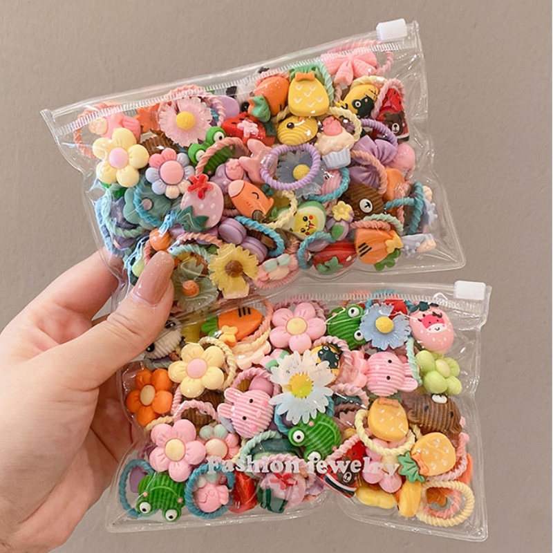 Dây buộc tóc cao su cỡ nhỏ dễ thương phong cách Hàn Quốc cho bé