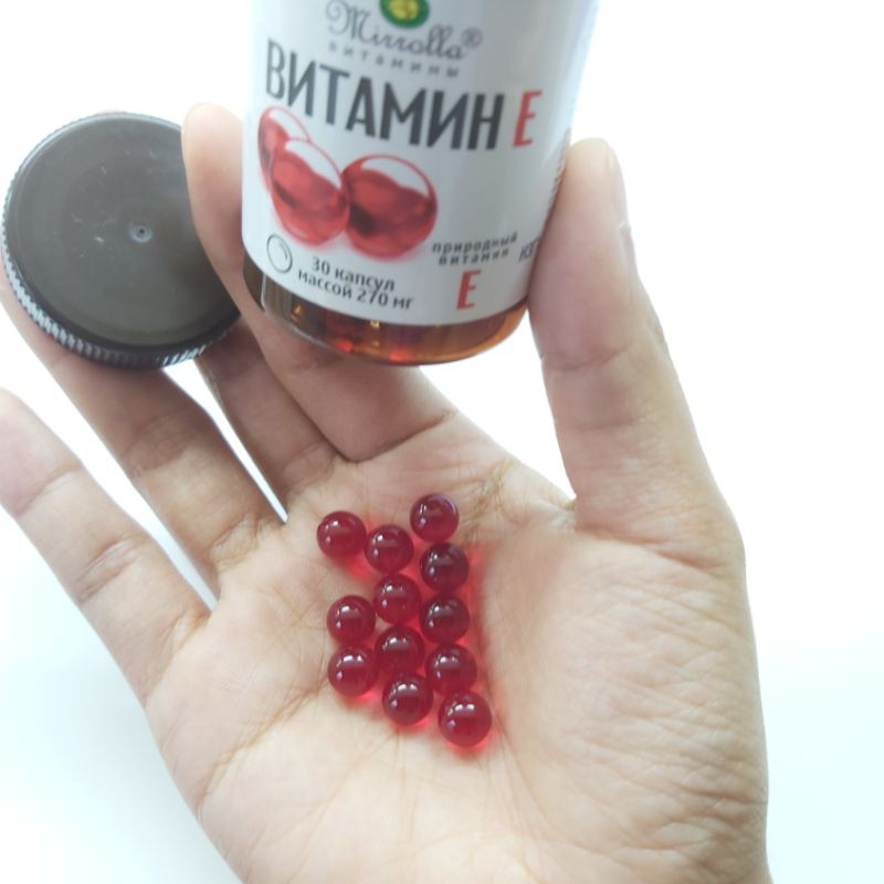 Vitamin E Đỏ Nga MIRROLLA Hàm Lượng 400mg Và 270mg Giúp Trống Lão Hóa, Làm Đẹp Da, Sáng Da, Giúp Da Căng Bóng | BigBuy360 - bigbuy360.vn