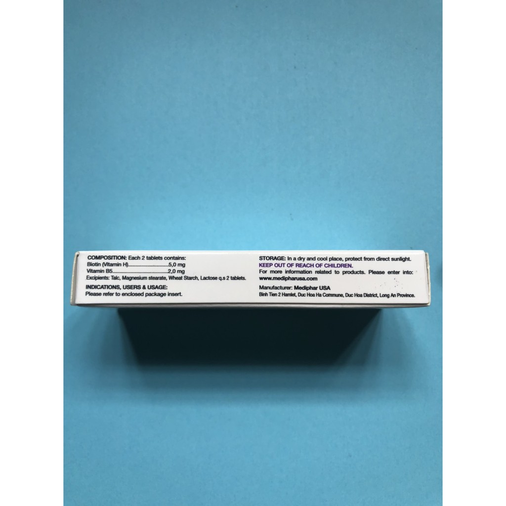 Viên uống Biotin chống rụng tóc và da | Thế Giới Skin Care