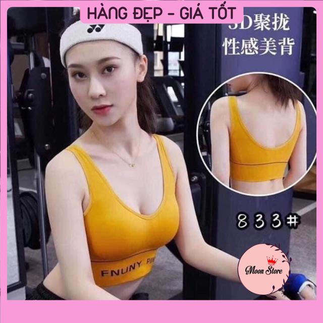 Áo Bra nữ tập gym, yoga, Funny Pink phong cách thể thao 833