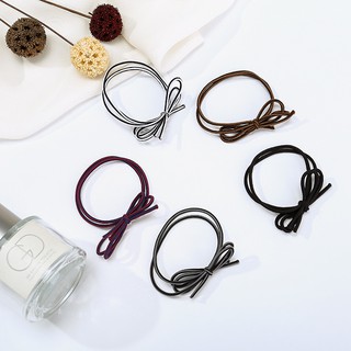 Combo 5 dây cột tóc, buộc tóc trơn nhiều màu (BT 66)