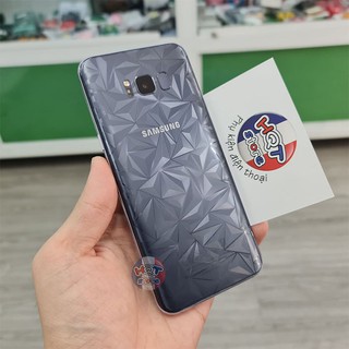 Miếng dán mặt lưng 3D vân kim cương cho S8 Plus / S8