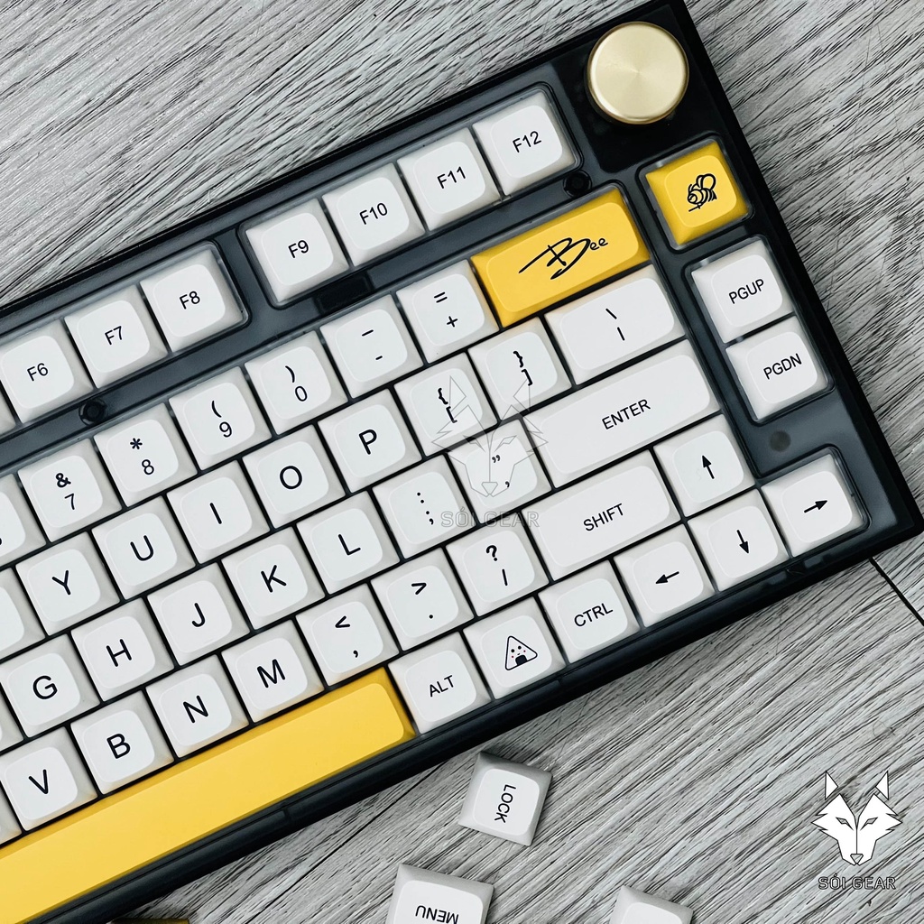 Bộ keycap bàn phím cơ XDA Honey Bee - 136 nút phù hợp cho fullsize, TKL, NJ68, RK G68, NJ80