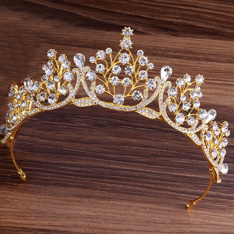 Vương miện cài tóc cô dâu đính đá sang trọng