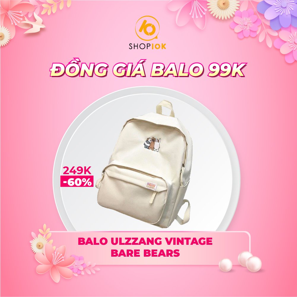 Balo Nữ SHOP10K Thời Trang phong cách Hàn Quốc, Balo Đi Học Đi Chơi SP004748