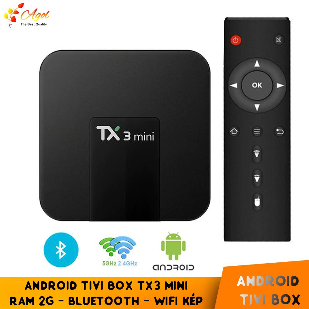 android box tx3 mini bản nâng cấp mới bluetooth wifi kép 2 băng tần Ram 2G Rom 16G cao cấp