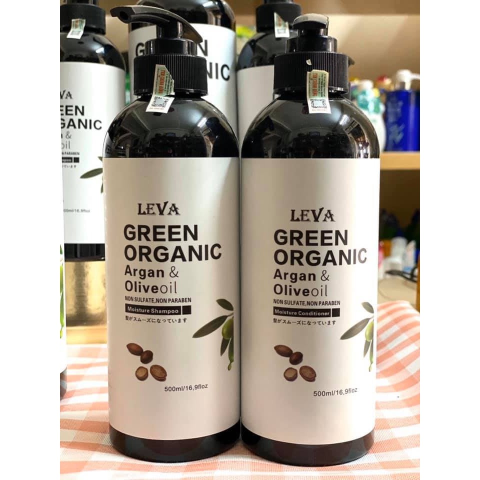 Gội Xả Argan & Olive Green Organic 500ml hương nước hoa