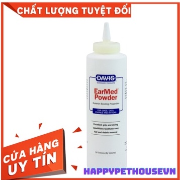 Bột nhổ lông tai cho thú cưng chó mèo Davis EarMed Power 85gr