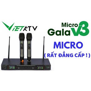 MIC KHÔNG DÂY VIETKTV GALA V3 TỰ ĐỘNG NGẮT, CÔNG NGHỆ MỚI NHẤT